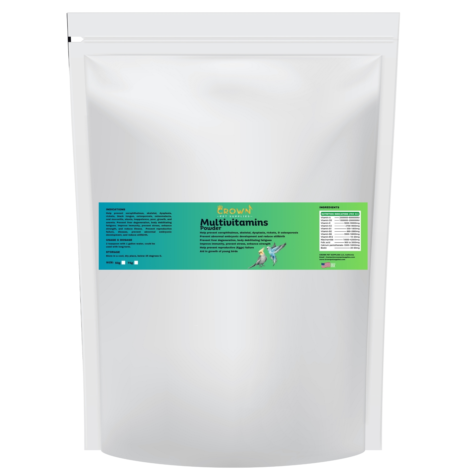 Birds Multivitamins Powder Birds Multivitamins Powder
