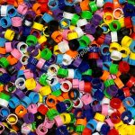 100Pcs Leg Bands Plastic fit for Pigeons Parrots Quail Birds Leg Rings ID Tags