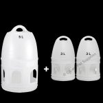 5L + 3 L X 2 Water Drinker Pigeon Water Dispenser Feeder Hanging Handle