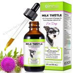 Liver & Kidney Detox Support Supplement Milk Thistle for Dogs Organic & Omega 3