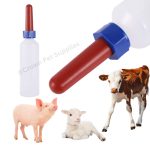 500ml Calf Nursing Feeder Bottle with Rubber Nipple Milk Feeder,Farm Goat Calf