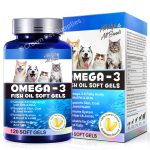 Fish Oil For Dogs & Cat Omega 3 For Dogs From Alaskan Salmon, Cod & Kril Ct. 120