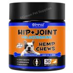 Hemp Hip and Joint Support Glucosamine Supplement for Dogs 30 Chews