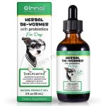 DeWormer Natural Herbal Drops with Probiotics for Dogs Immunity Boost Digestion