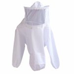 Beekeeping Protective Jacket Veil Dress Suit With Pull Hat Smock Equipment White